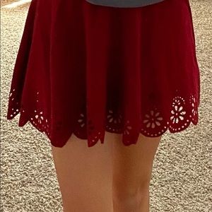 Red skirt